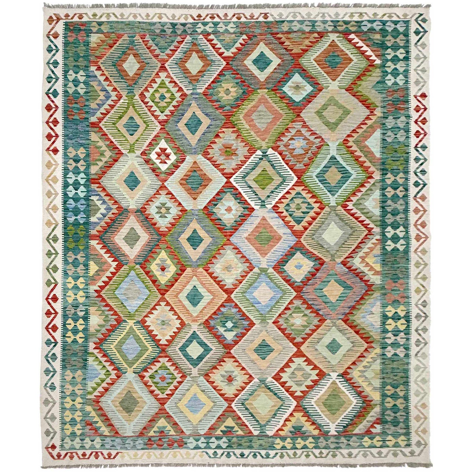 Handmade Multi Kilim Geometric 8x10 ft
