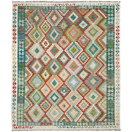 Handmade Multi Kilim Geometric 8x10 ft