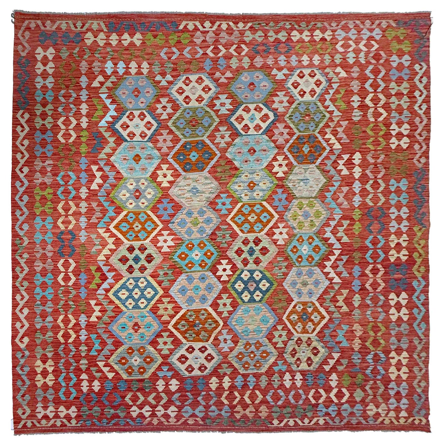 Handmade Multi Kilim Geometric 8x10 ft