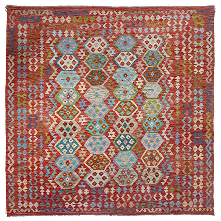 Handmade Multi Kilim Geometric 8x10 ft