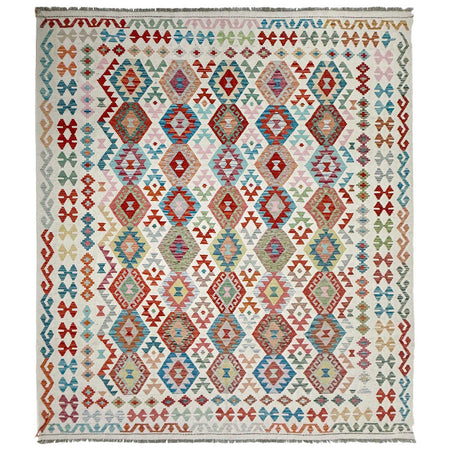 Handmade Multi Kilim Geometric 8x10 ft