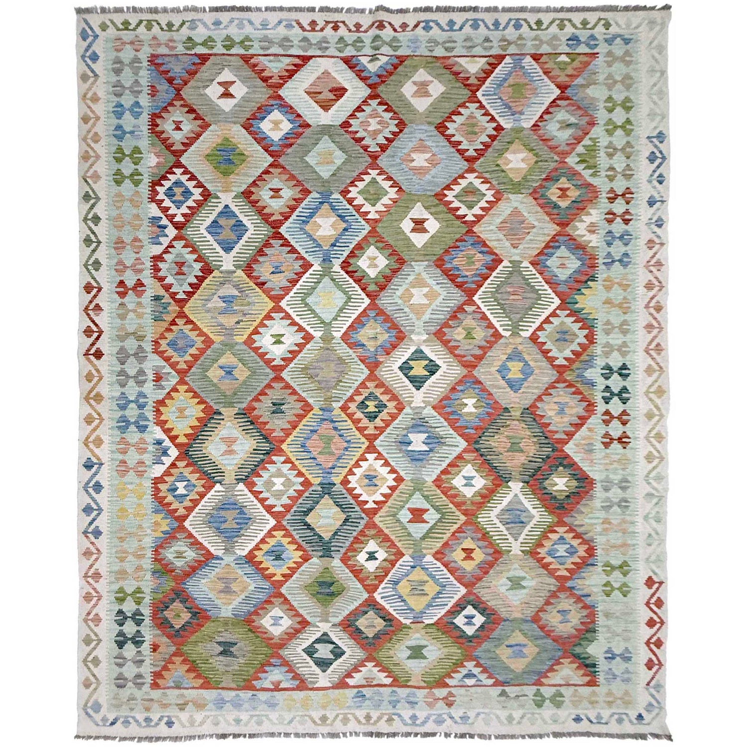 Handmade Multi Kilim Geometric 8x10 ft