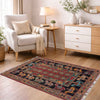Shikargah Area Rug Handmade Multi Animal/Birds 3x5 ft
