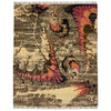 Gabbeh Area Rug Handmade Multi Medallion 4x7 ft