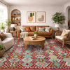 Handmade Multi Kilim Geometric 9x12 ft