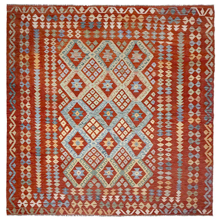 Handmade Multi Kilim Geometric 8x10 ft