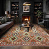 Handmade Multi Kilim Geometric 5x8 ft