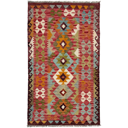 Handmade Multi Kilim Geometric 3x5 ft