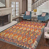 Handmade Multi Kilim Geometric 5x8 ft