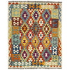 Handmade Multi Kilim Geometric 4x7 ft