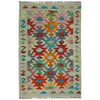 Handmade Multi Kilim Geometric 2x4 ft