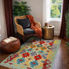 Handmade Multi Kilim Geometric 2x4 ft