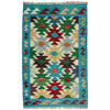 Handmade Multi Kilim Geometric 2x4 ft