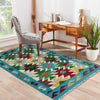 Handmade Multi Kilim Geometric 2x4 ft