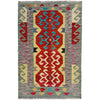 Handmade Multi Kilim Geometric 2x4 ft