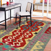 Handmade Multi Kilim Geometric 2x4 ft