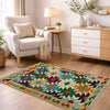 Handmade Multi Kilim Geometric 2x4 ft