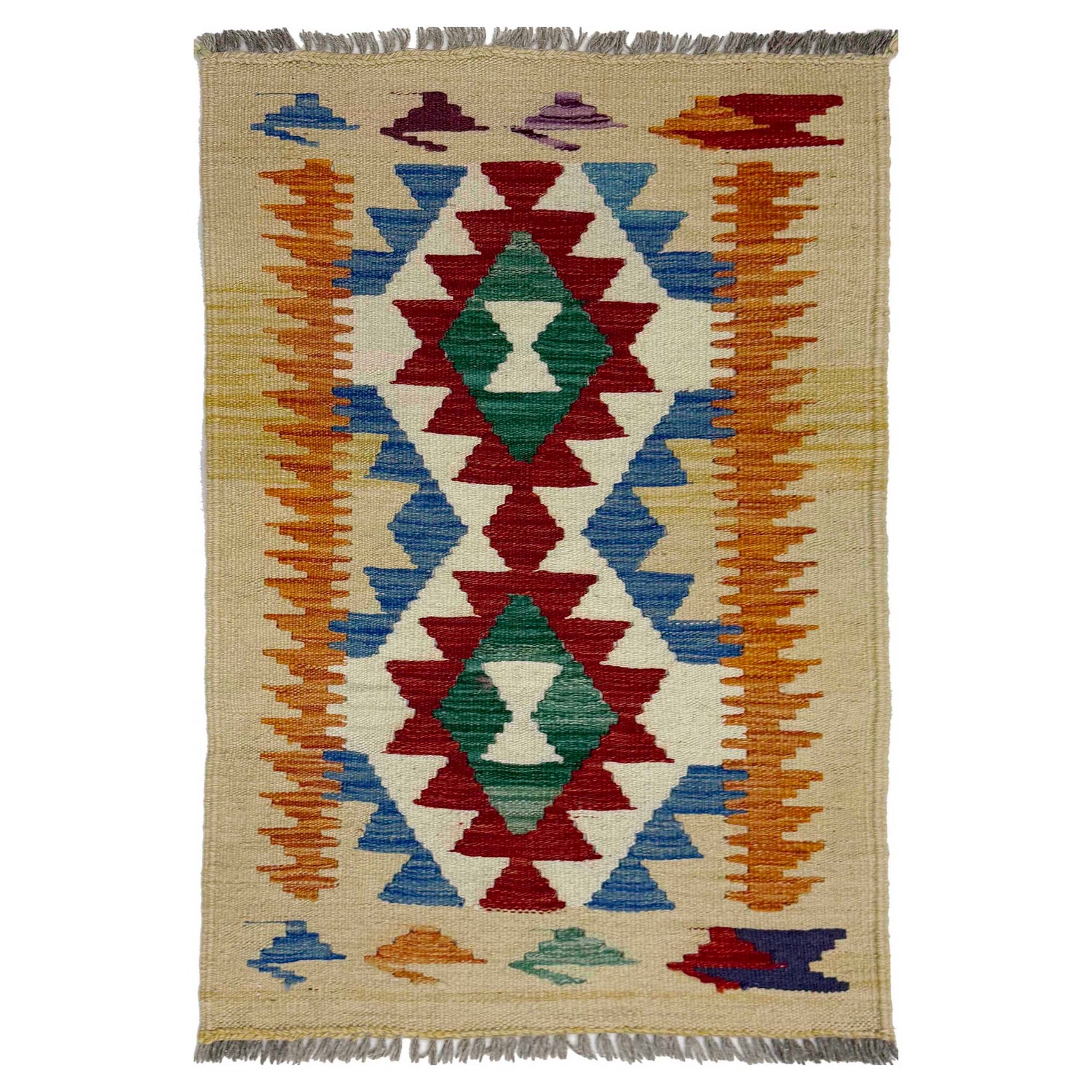 Handmade Multi Kilim Geometric 2x3 ft