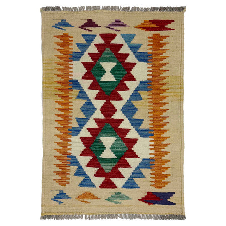 Handmade Multi Kilim Geometric 2x3 ft