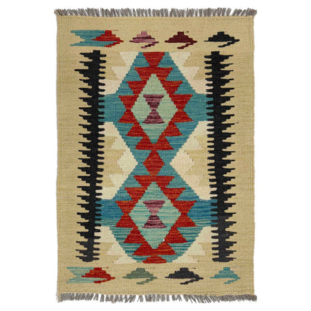 Handmade Multi Kilim Geometric 2x3 ft