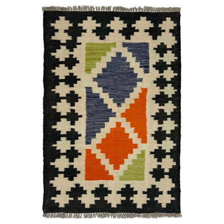 Handmade Multi Kilim Geometric 2x3 ft