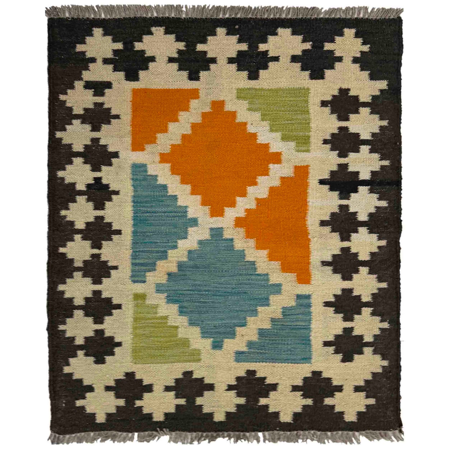 Handmade Multi Kilim Geometric 2x3 ft