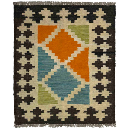 Handmade Multi Kilim Geometric 2x3 ft