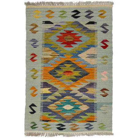 Handmade Multi Kilim Geometric 2x3 ft