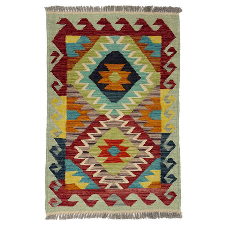 Handmade Multi Kilim Geometric 2x3 ft