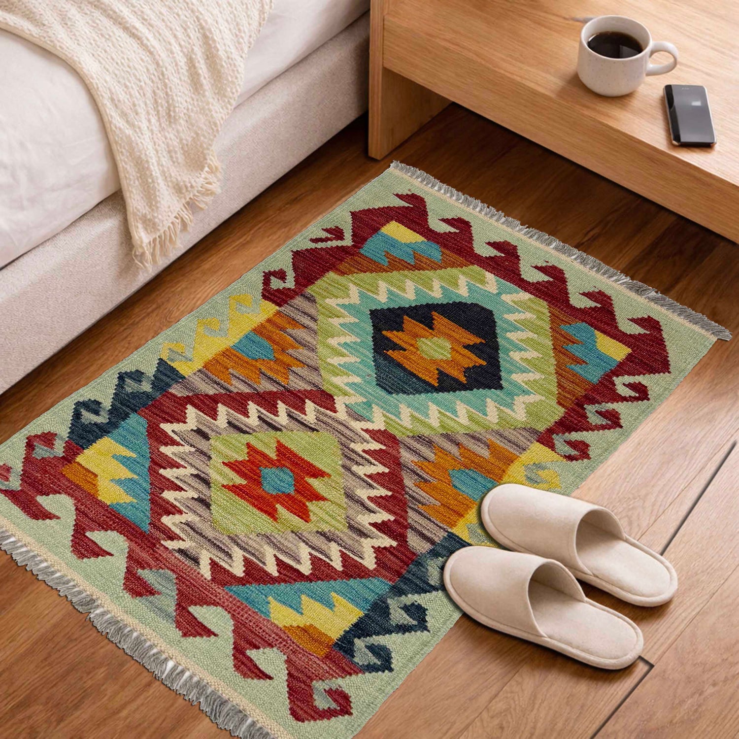 Handmade Multi Kilim Geometric 2x3 ft