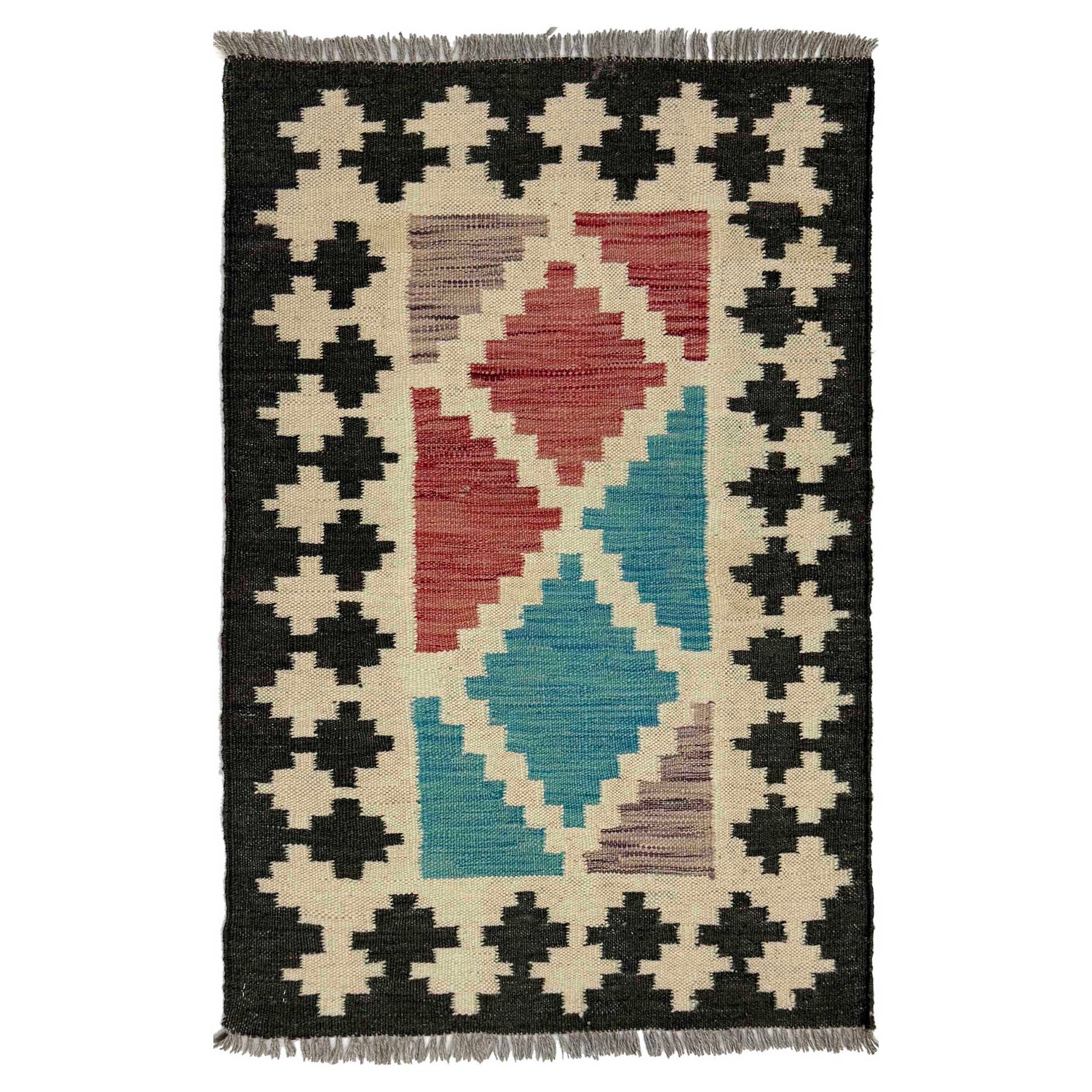 Handmade Multi Kilim Geometric 2x3 ft