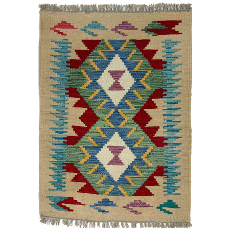 Handmade Multi Kilim Geometric 2x3 ft
