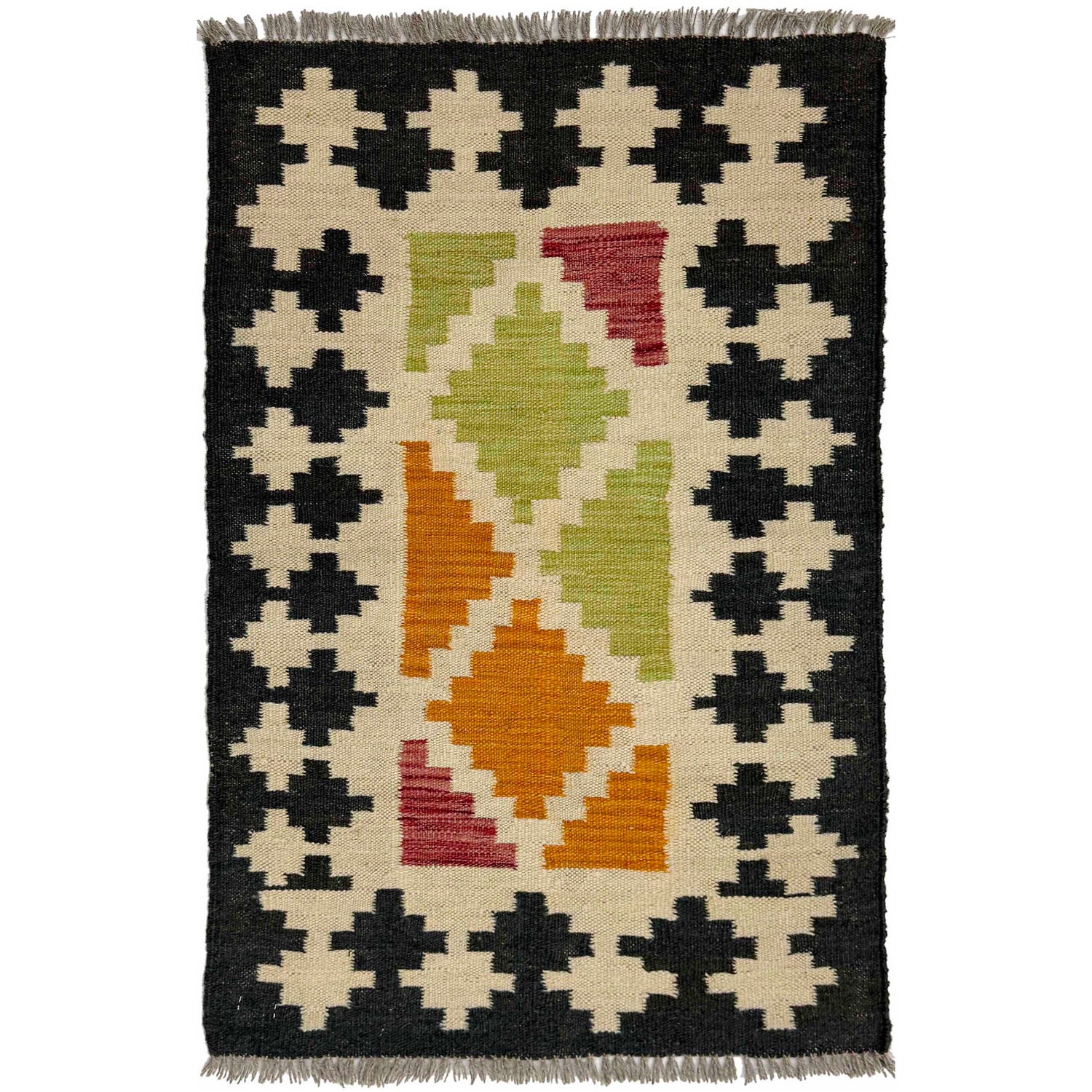 Handmade Multi Kilim Geometric 2x3 ft