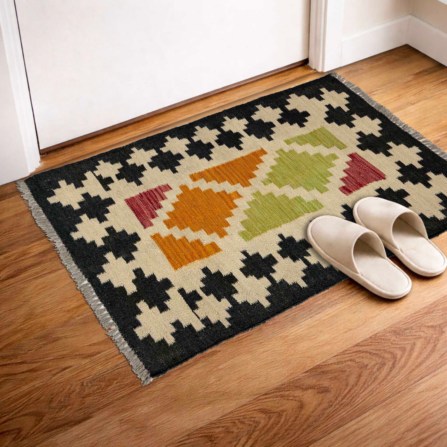 Handmade Multi Kilim Geometric 2x3 ft