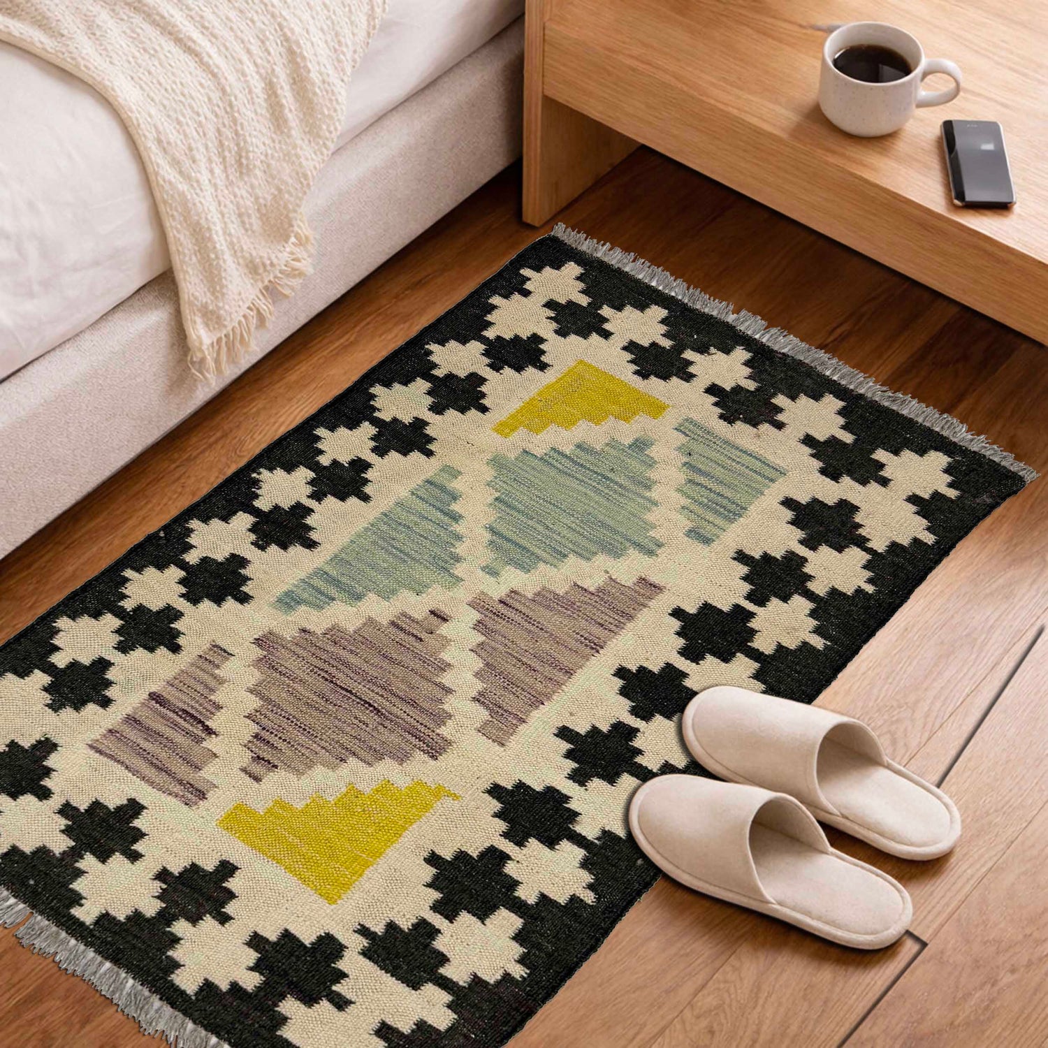 Handmade Multi Kilim Geometric 2x3 ft