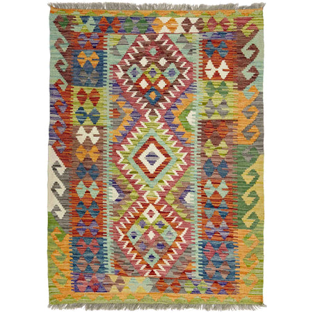 Handmade Multi Kilim Geometric 3x5 ft