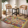 Handmade Multi Kilim Geometric 3x5 ft