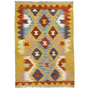 Handmade Multi Kilim Geometric 2x4 ft