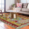 Handmade Multi Kilim Geometric 2x4 ft