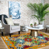 Handmade Multi Kilim Geometric 2x4 ft