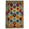Handmade Multi Kilim Geometric 2x4 ft