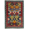 Handmade Multi Kilim Geometric 2x4 ft
