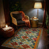 Handmade Multi Kilim Geometric 2x4 ft