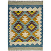 Handmade Multi Kilim Geometric 2x4 ft