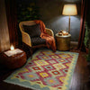 Handmade Multi Kilim Geometric 2x4 ft