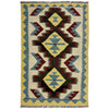 Handmade Multi Kilim Geometric 2x4 ft