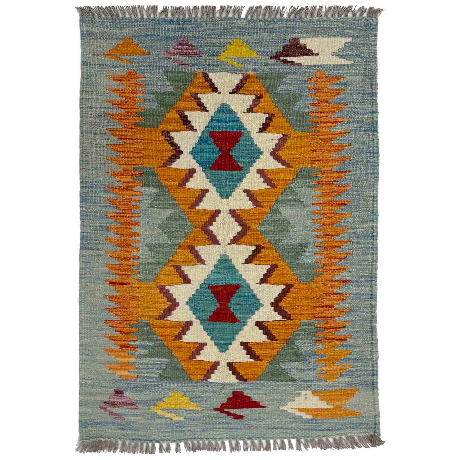 Handmade Multi Kilim Geometric 2x3 ft