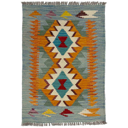 Handmade Multi Kilim Geometric 2x3 ft