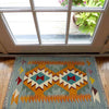 Handmade Multi Kilim Geometric 2x3 ft