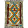 Handmade Multi Kilim Geometric 2x3 ft